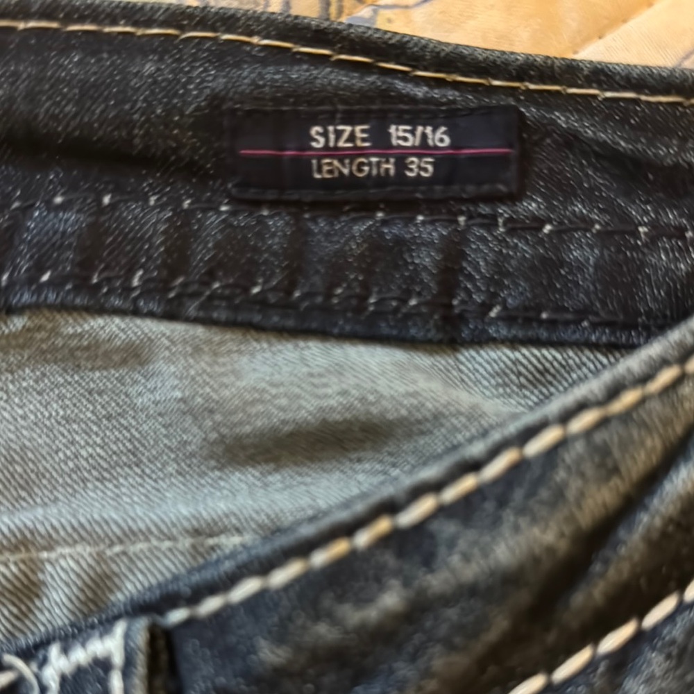 Vigoss Boot Cut Blue Jeans with Subtle Fading - Picture 5 of 5